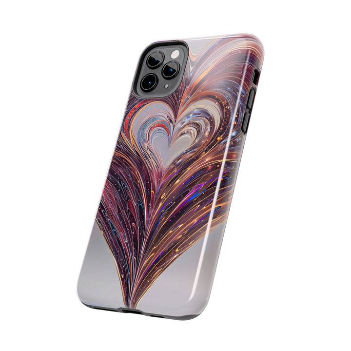 Vibrant Swirling Heart - Tough Phone Case - Phone Case - g(0D·IO) - iPhone 13 Mini - -