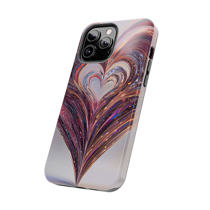 Vibrant Swirling Heart - Tough Phone Case - Phone Case - g(0D·IO) - iPhone 13 Mini - -