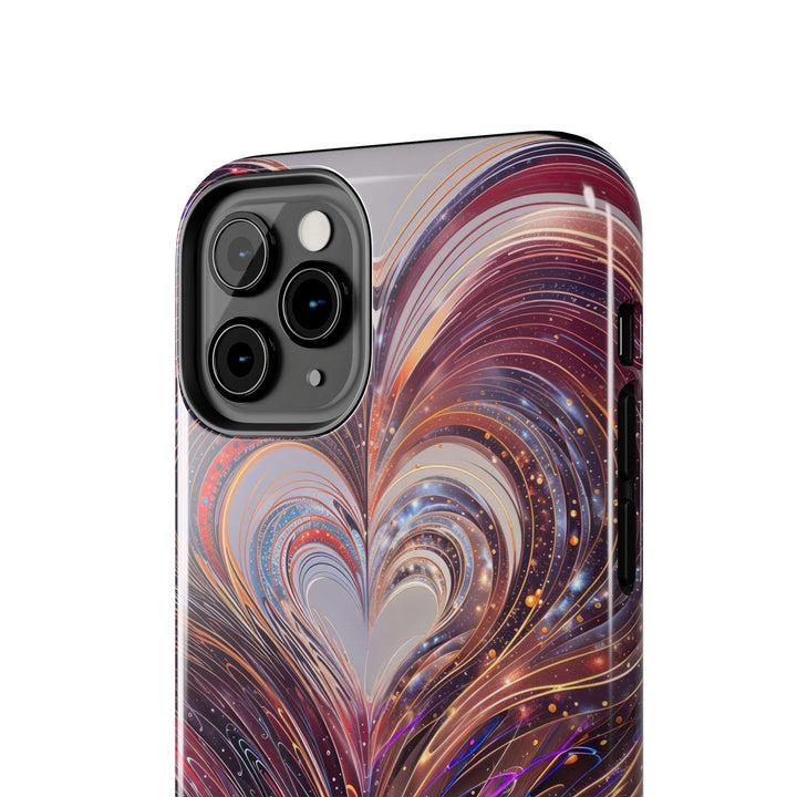 Vibrant Swirling Heart - Tough Phone Case - Phone Case - g(0D·IO) - iPhone 13 Mini - -