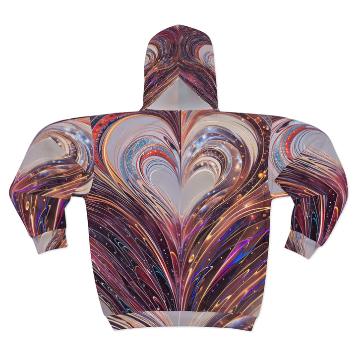 Vibrant Swirling Heart - Unisex Zip Hoodie - All Over Prints - g(0D·IO) - XS - -