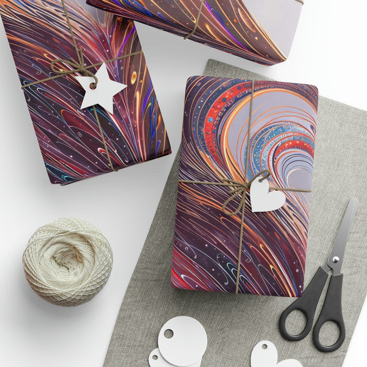 Vibrant Swirling Heart - Wrapping Paper - Home Decor - g(0D·IO) - 30'' x 72'' - Matte -