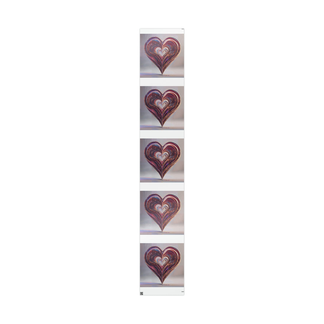 Vibrant Swirling Heart - Wrapping Paper - Home Decor - g(0D·IO) - 30" x 180" - Glossy -