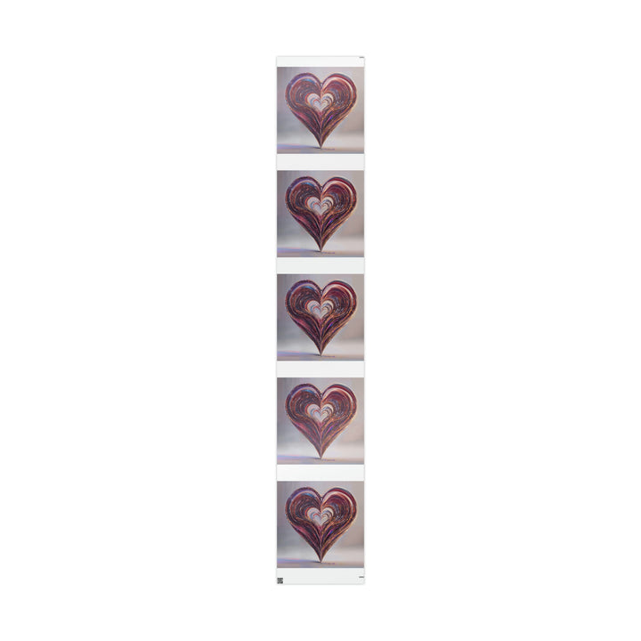 Vibrant Swirling Heart - Wrapping Paper - Home Decor - g(0D·IO) - 30" x 180" - Glossy -