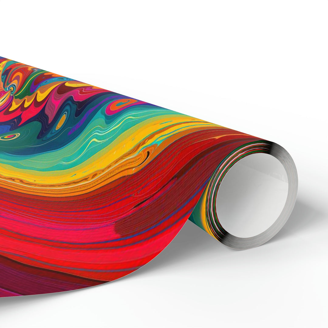 Vibrant Swirling Heart - Wrapping Paper - Home Decor - g(0D·IO) - 30'' x 72'' - Matte -