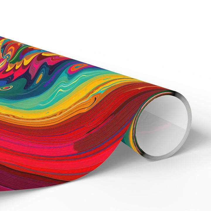 Vibrant Swirling Heart - Wrapping Paper - Home Decor - g(0D·IO) - 30'' x 72'' - Matte -