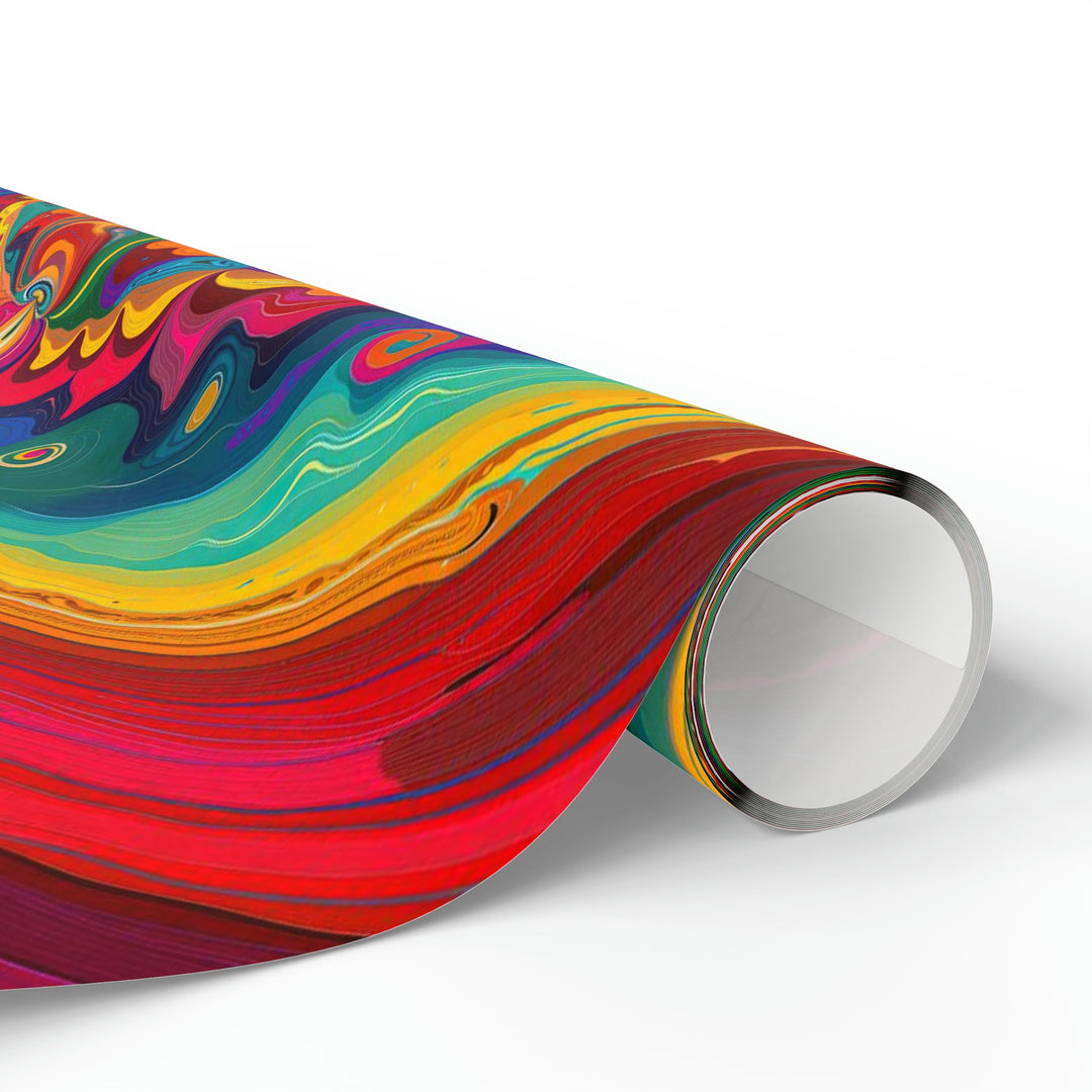 Vibrant Swirling Heart - Wrapping Paper - Home Decor - g(0D·IO) - 30'' x 72'' - Matte -