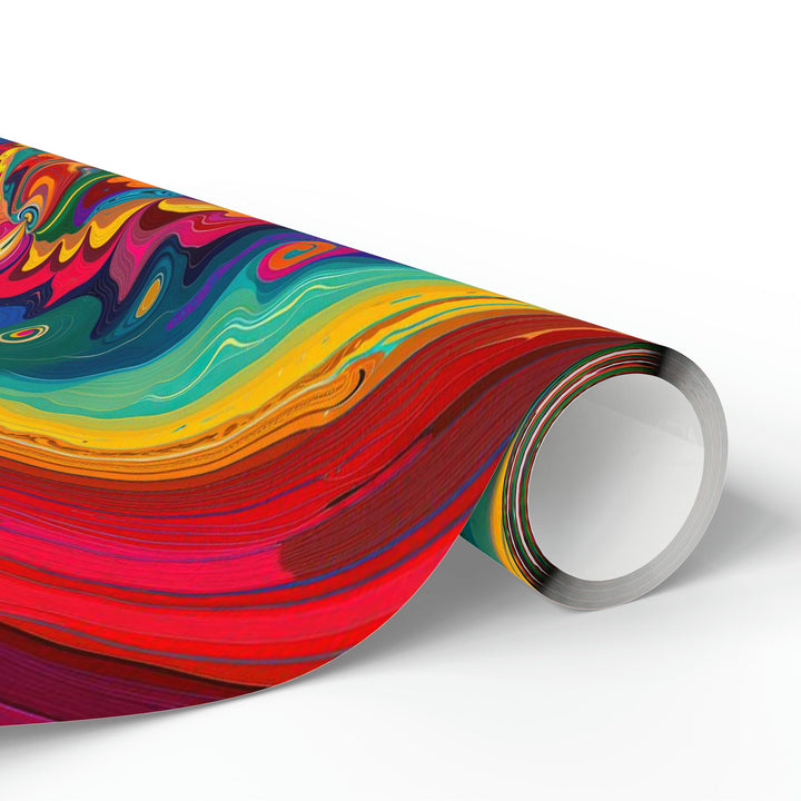 Vibrant Swirling Heart - Wrapping Paper - Home Decor - g(0D·IO) - 30'' x 72'' - Matte -
