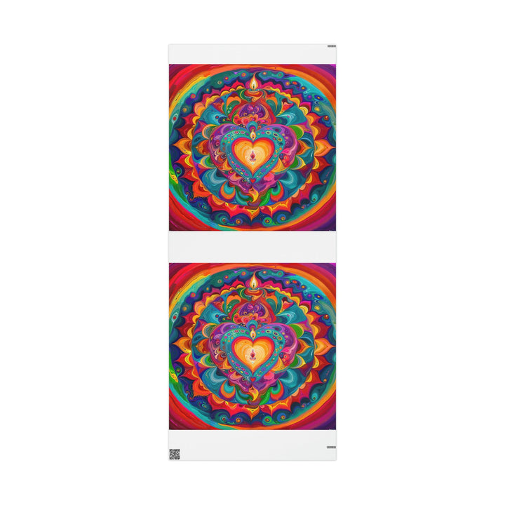 Vibrant Swirling Heart - Wrapping Paper - Home Decor - g(0D·IO) - 30'' x 72'' - Matte -