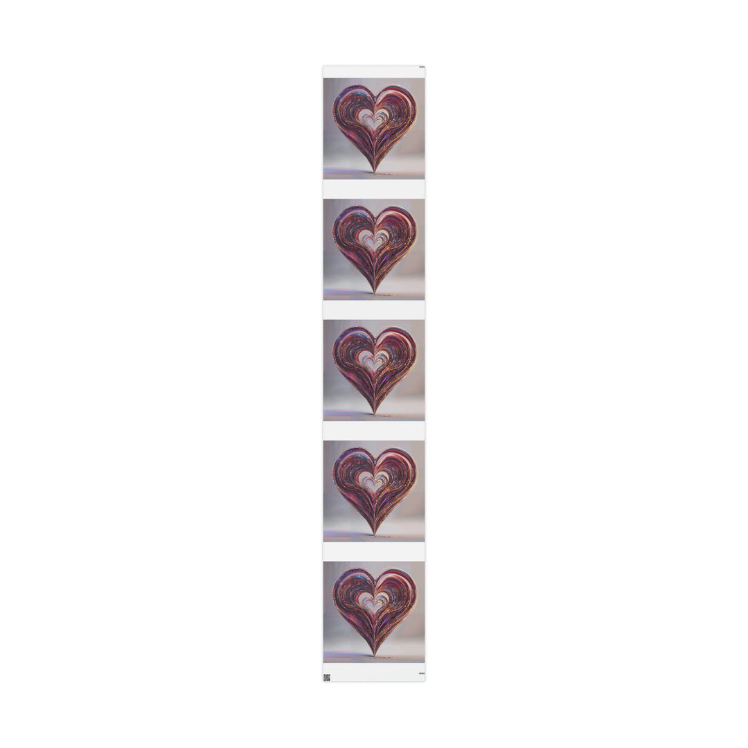Vibrant Swirling Heart - Wrapping Paper - Home Decor - g(0D·IO) - 30" x 180" - Matte -