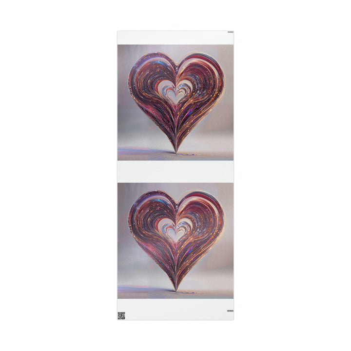 Vibrant Swirling Heart - Wrapping Paper - Home Decor - g(0D·IO) - 30'' x 72'' - Glossy -