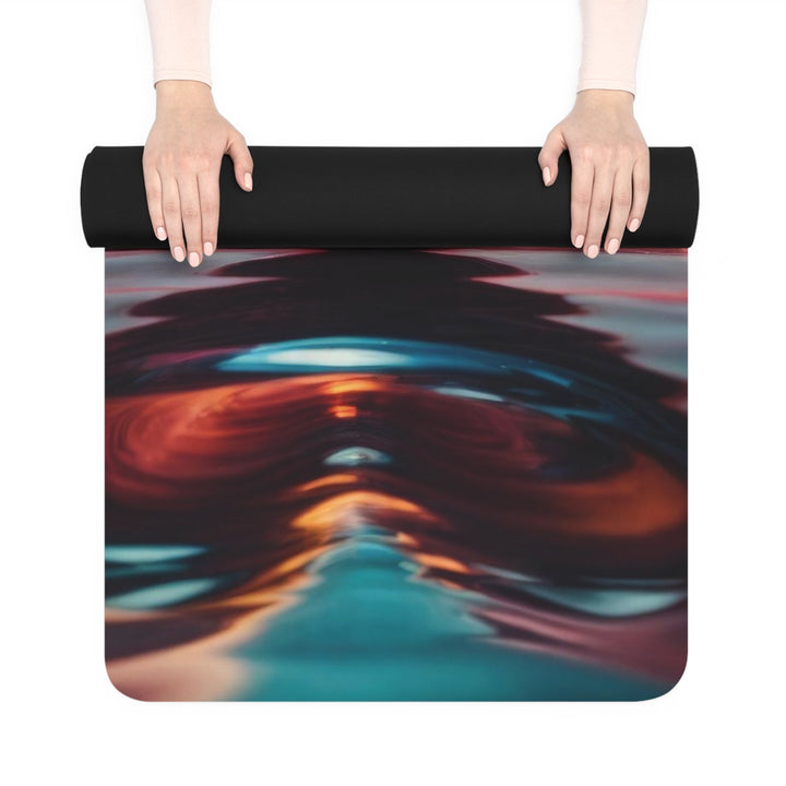Vibrant Swirling Heart - Yoga Mat - Home Decor - g(0D·IO) - 24” x 68” - -
