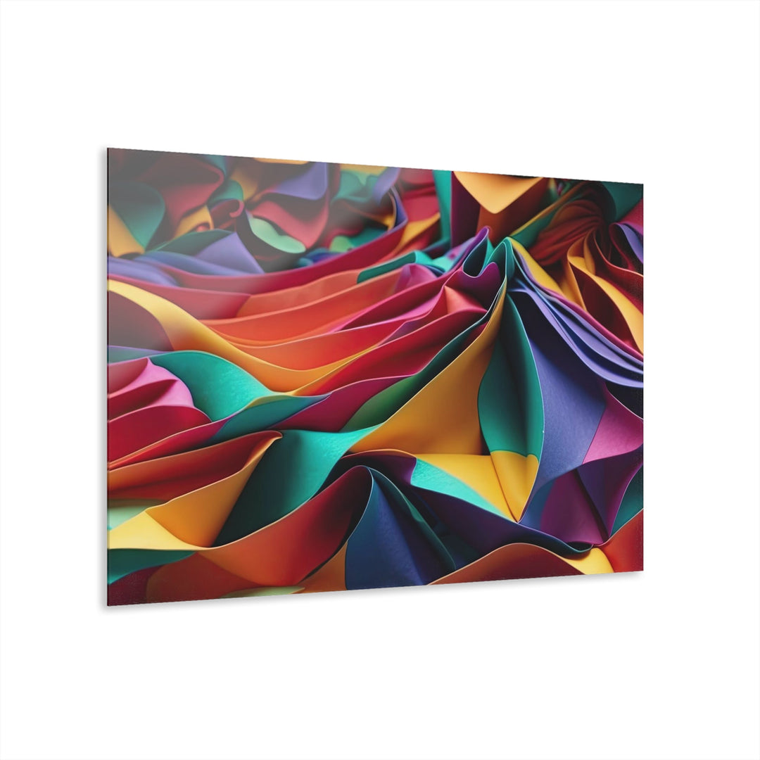 Vibrant Textured Waves - Acrylic Prints (French Cleat Hanging) - Home Decor - g(0D·IO) - 36" x 24" (Horizontal) - 0.25'' -