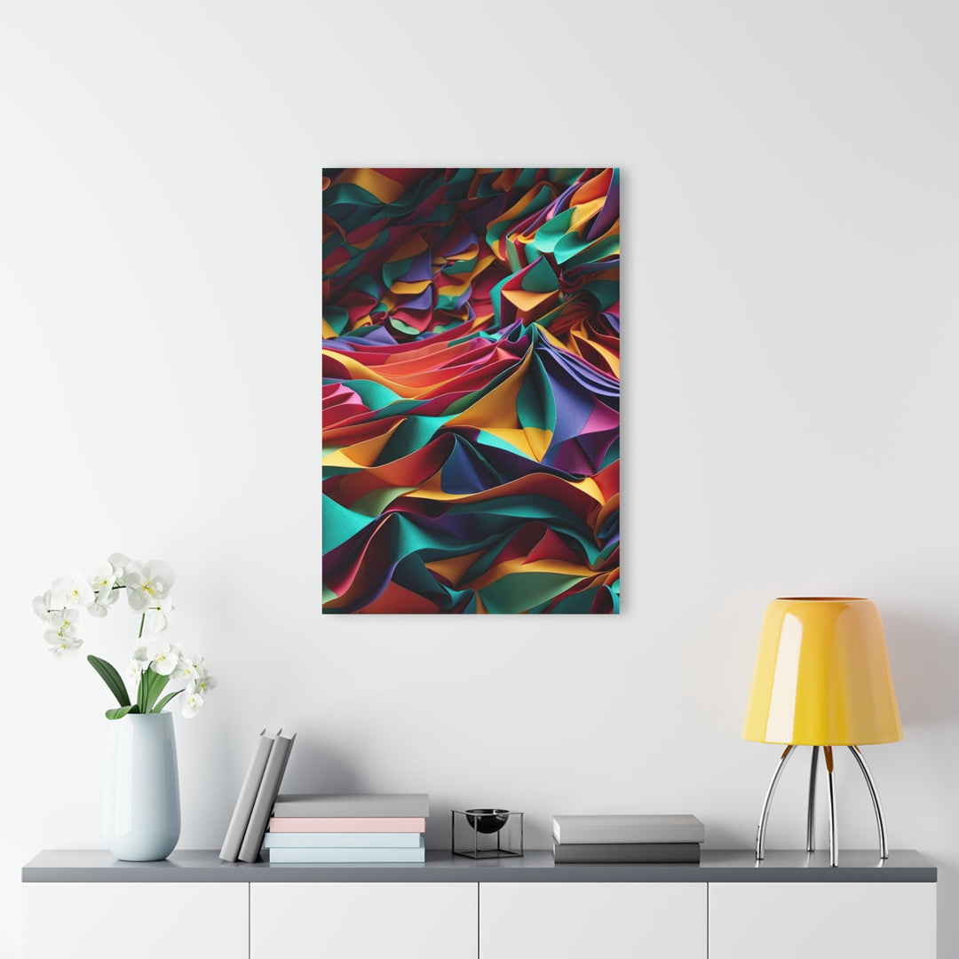 Vibrant Textured Waves - Acrylic Prints (French Cleat Hanging) - Home Decor - g(0D·IO) - 24" x 36" (Vertical) - 0.25'' -