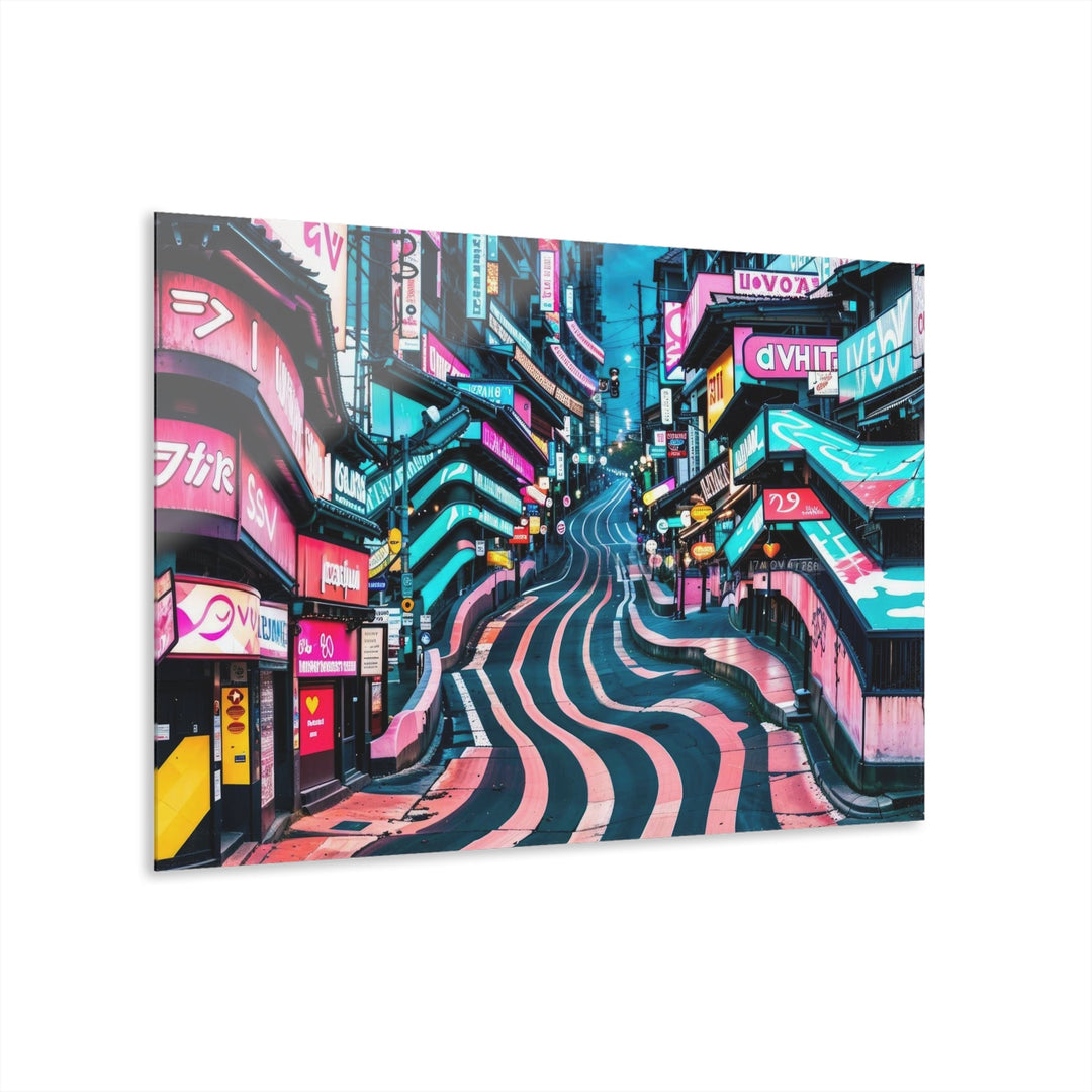 Vibrant Urban Waves - Acrylic Prints (French Cleat Hanging) - Home Decor - g(0D·IO) - 36" x 24" (Horizontal) - 0.25'' -