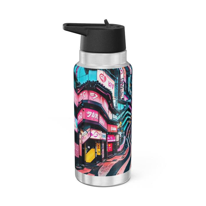 Vibrant Urban Waves - Gator Tumbler 32oz - Mug - g(0D·IO) - Silver - 32oz -