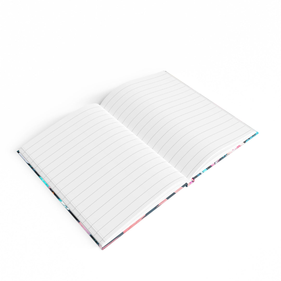 Vibrant Urban Waves - Hard Backed Journal - Paper products - g(0D·IO) - Graph - A5 - White