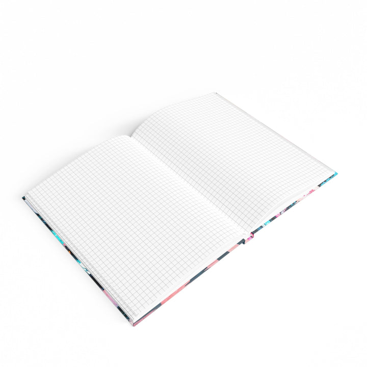 Vibrant Urban Waves - Hard Backed Journal - Paper products - g(0D·IO) - Graph - A5 - White