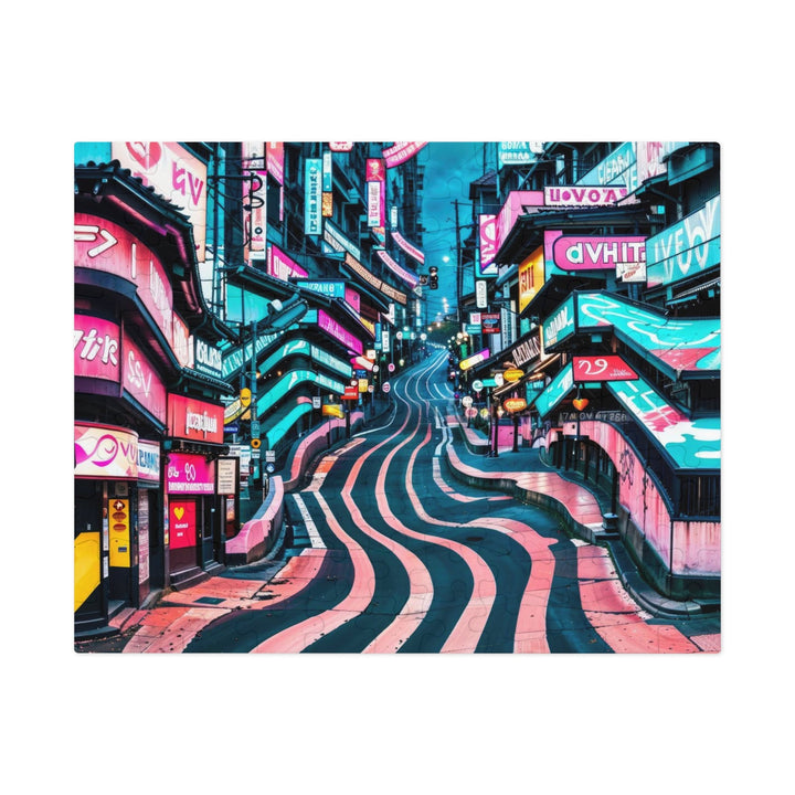 Vibrant Urban Waves - Jigsaw Puzzle (100, 252, 500, 1000 pieces) - Puzzle - g(0D·IO) - 9.6" × 8" (110 pcs) - -