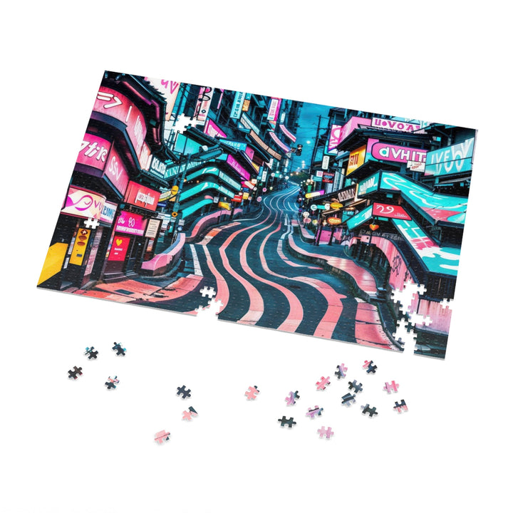 Vibrant Urban Waves - Jigsaw Puzzle (100, 252, 500, 1000 pieces) - Puzzle - g(0D·IO) - 29.25" × 19.75" (1000 pcs) - -