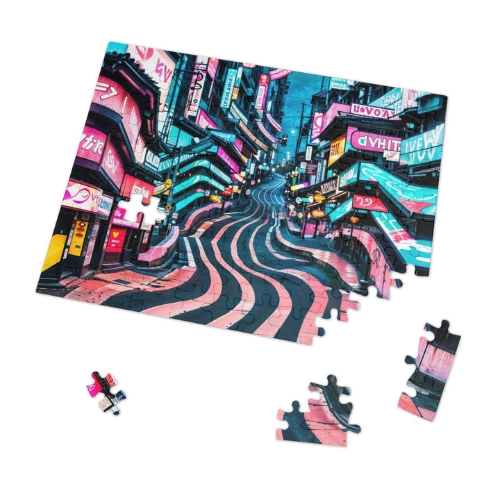 Vibrant Urban Waves - Jigsaw Puzzle (100, 252, 500, 1000 pieces) - Puzzle - g(0D·IO) - 29.25" × 19.75" (1000 pcs) - -