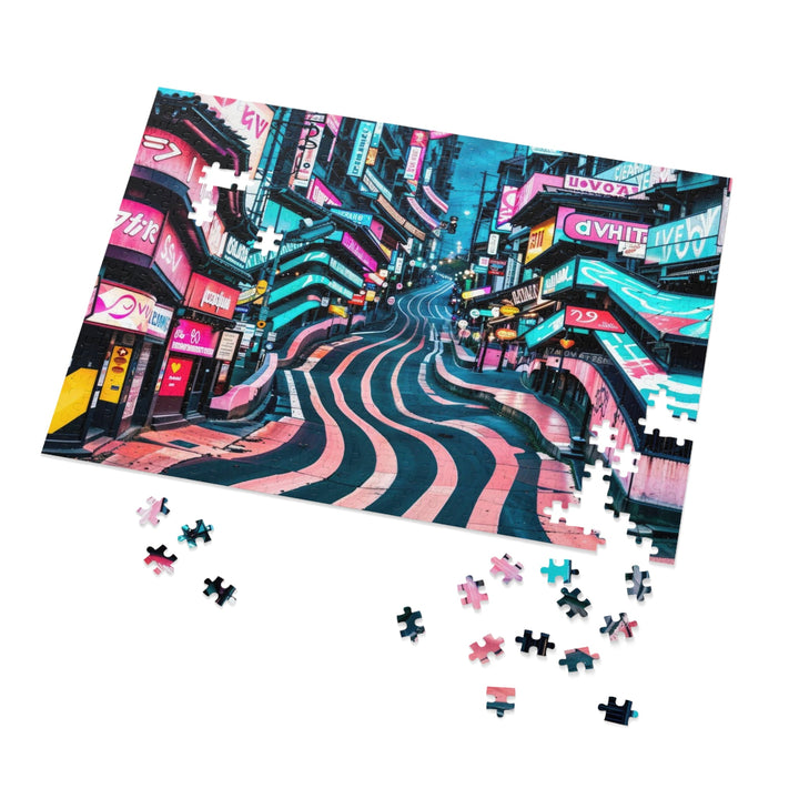 Vibrant Urban Waves - Jigsaw Puzzle (100, 252, 500, 1000 pieces) - Puzzle - g(0D·IO) - 29.25" × 19.75" (1000 pcs) - -