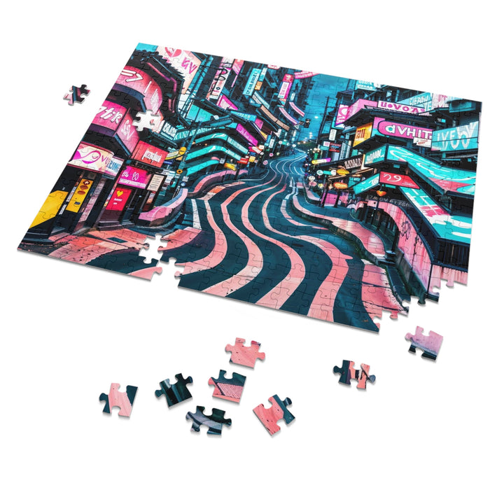 Vibrant Urban Waves - Jigsaw Puzzle (100, 252, 500, 1000 pieces) - Puzzle - g(0D·IO) - 29.25" × 19.75" (1000 pcs) - -