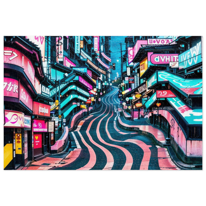 Vibrant Urban Waves - Jigsaw Puzzle (100, 252, 500, 1000 pieces) - Puzzle - g(0D·IO) - 29.25" × 19.75" (1000 pcs) - -