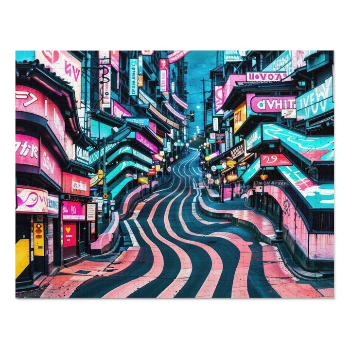 Vibrant Urban Waves - Jigsaw Puzzle (100, 252, 500, 1000 pieces) - Puzzle - g(0D·IO) - 14" × 11" (252 pcs) - -