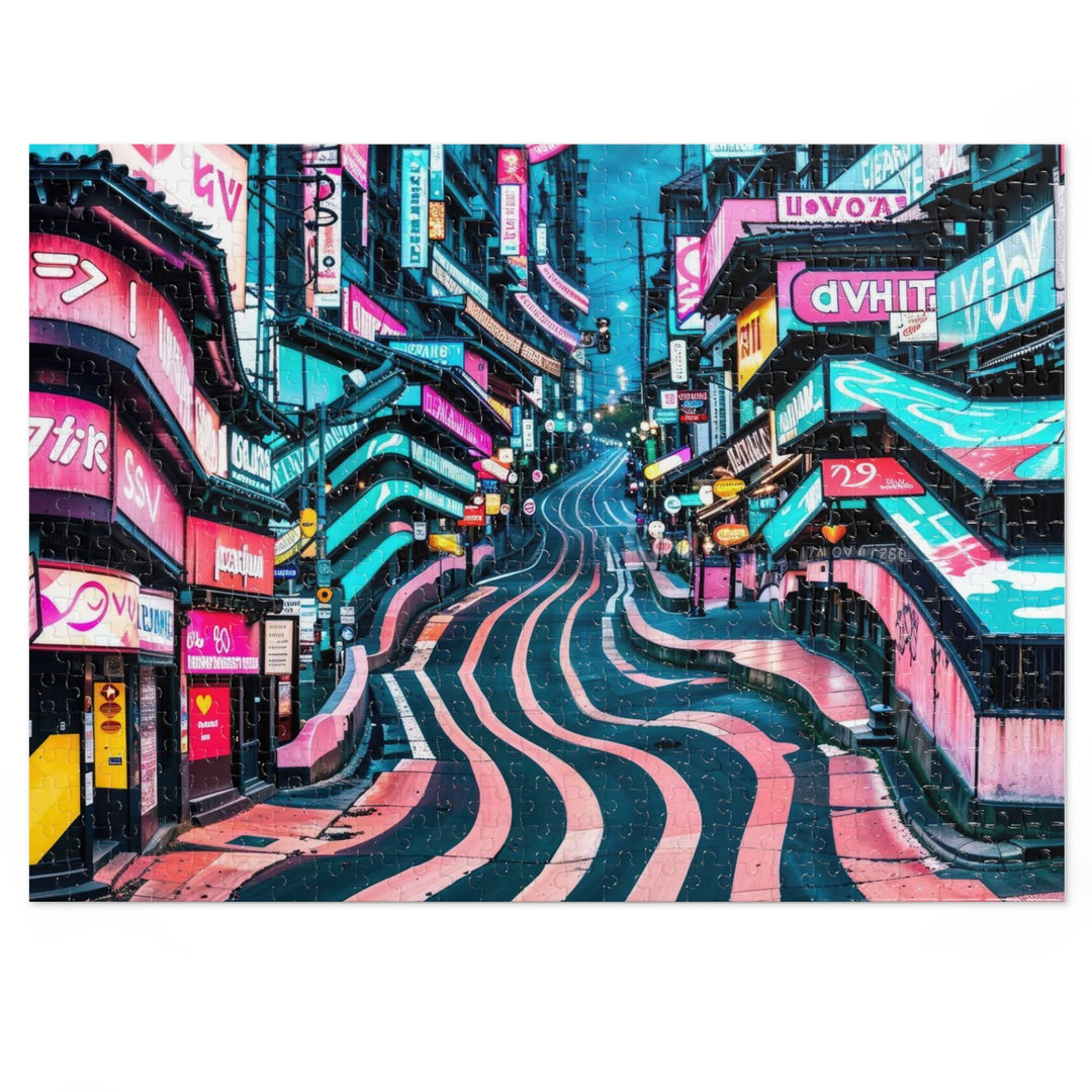 Vibrant Urban Waves - Jigsaw Puzzle (100, 252, 500, 1000 pieces) - Puzzle - g(0D·IO) - 20.5" × 15" (500 pcs) - -