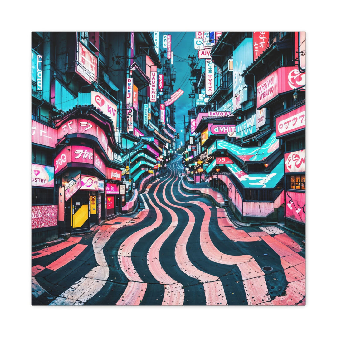 Vibrant Urban Waves - Matte Canvas Print 1.25" - Canvas - g(0D·IO) - 24″ x 24″ - 1.25" -