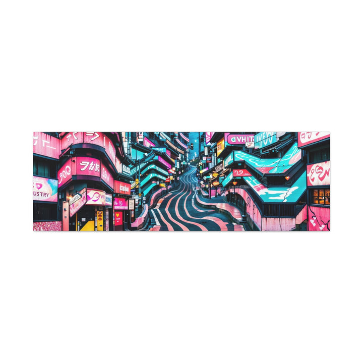 Vibrant Urban Waves - Matte Canvas Print 1.25" - Canvas - g(0D·IO) - 60" x 20" (Horizontal) - 1.25" -