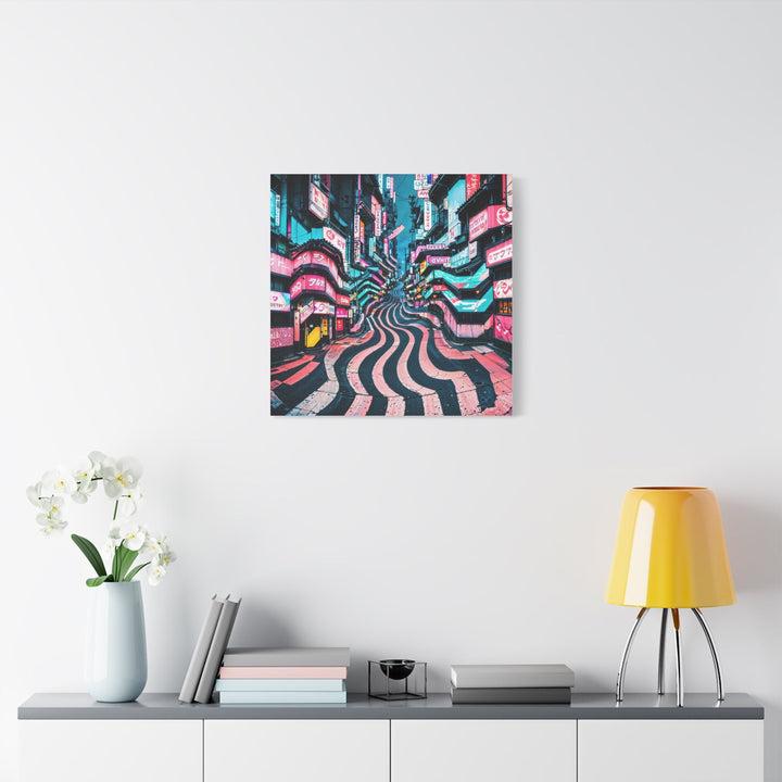 Vibrant Urban Waves - Matte Canvas Print 1.25" - Canvas - g(0D·IO) - 36" x 36" - 1.25" -