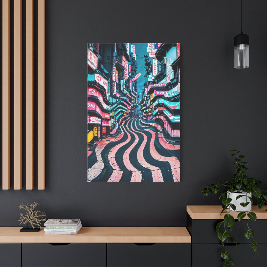 Vibrant Urban Waves - Matte Canvas Print 1.25" - Canvas - g(0D·IO) - 36" x 36" - 1.25" -