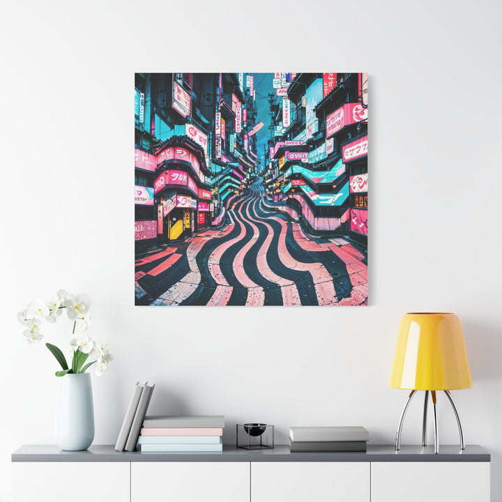 Vibrant Urban Waves - Matte Canvas Print 1.25" - Canvas - g(0D·IO) - 36" x 36" - 1.25" -