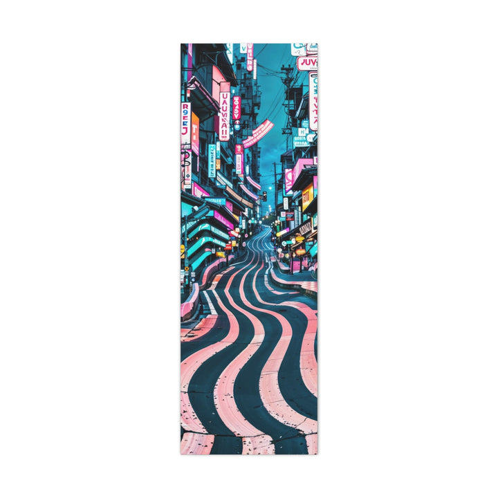 Vibrant Urban Waves - Matte Canvas Print 1.25" - Canvas - g(0D·IO) - 16" x 48" (Vertical) - 1.25" -