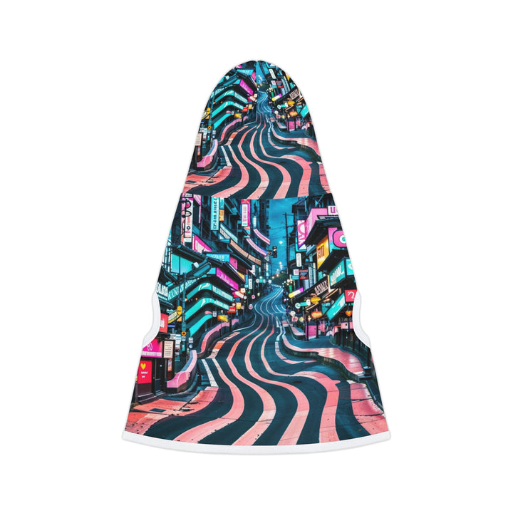 Vibrant Urban Waves - Pet Hoodie - Pets - g(0D·IO) - XXS - Black Rib -