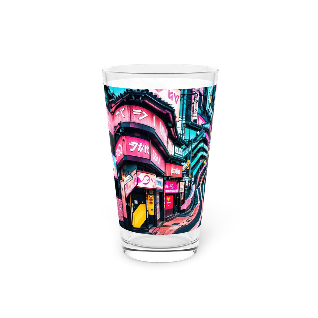 Vibrant Urban Waves - Pint Glass - Mug - g(0D·IO) - 16oz - -