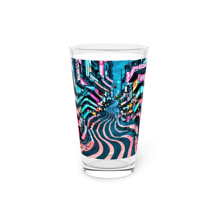 Vibrant Urban Waves - Pint Glass - Mug - g(0D·IO) - 16oz - -