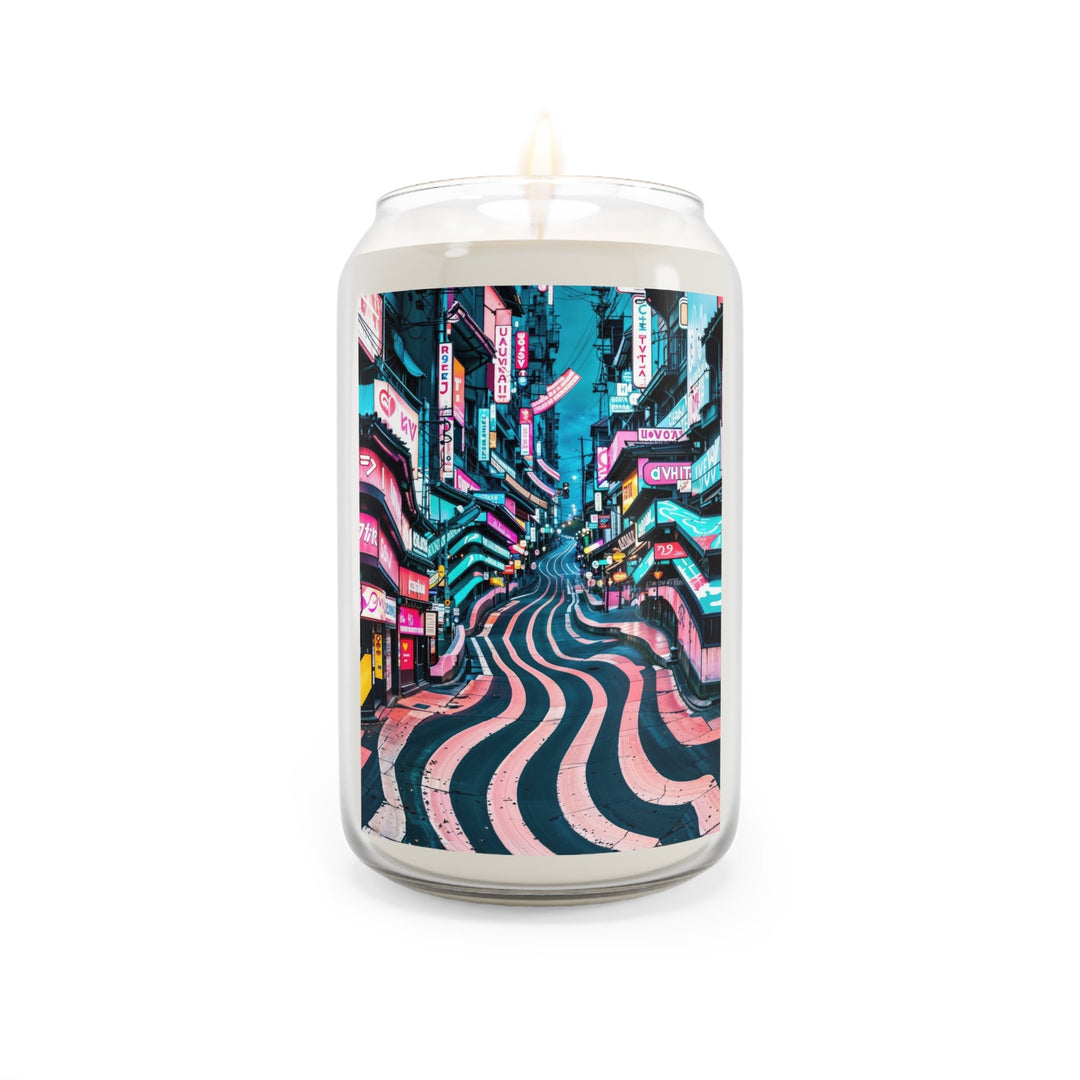 Vibrant Urban Waves - Scented Candle - Home Decor - g(0D·IO) - Comfort Spice - 13.75oz -