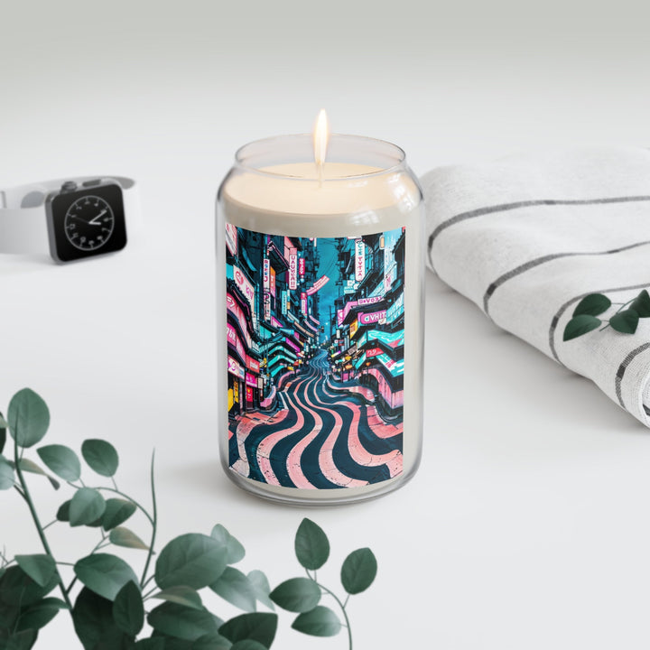 Vibrant Urban Waves - Scented Candle - Home Decor - g(0D·IO) - Vanilla Bean - 13.75oz -