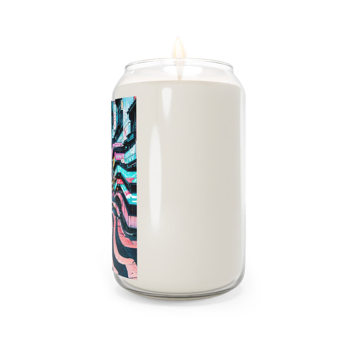 Vibrant Urban Waves - Scented Candle - Home Decor - g(0D·IO) - Vanilla Bean - 13.75oz -