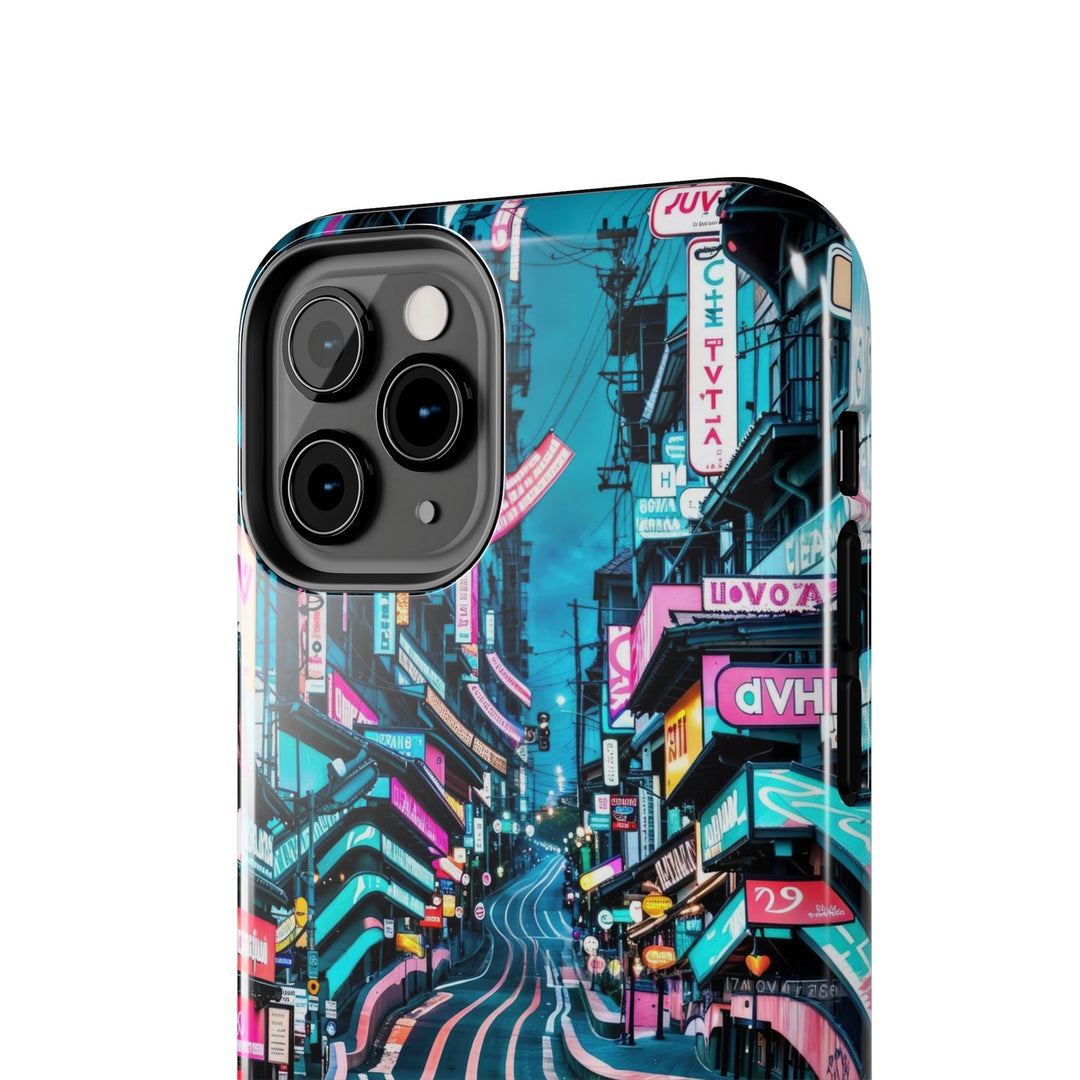 Vibrant Urban Waves - Tough Phone Case - Phone Case - g(0D·IO) - iPhone 13 Mini - -