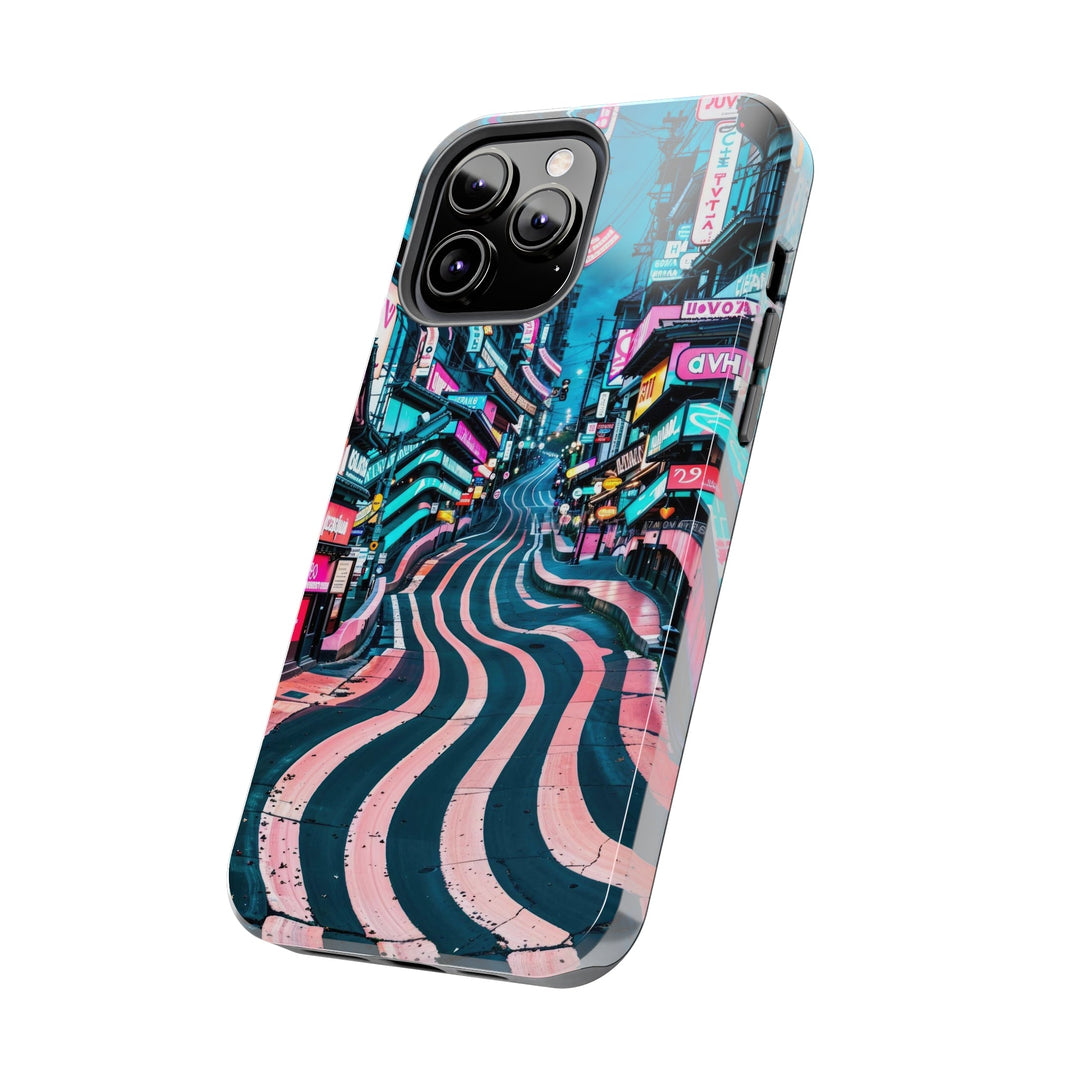 Vibrant Urban Waves - Tough Phone Case - Phone Case - g(0D·IO) - iPhone 13 Mini - -