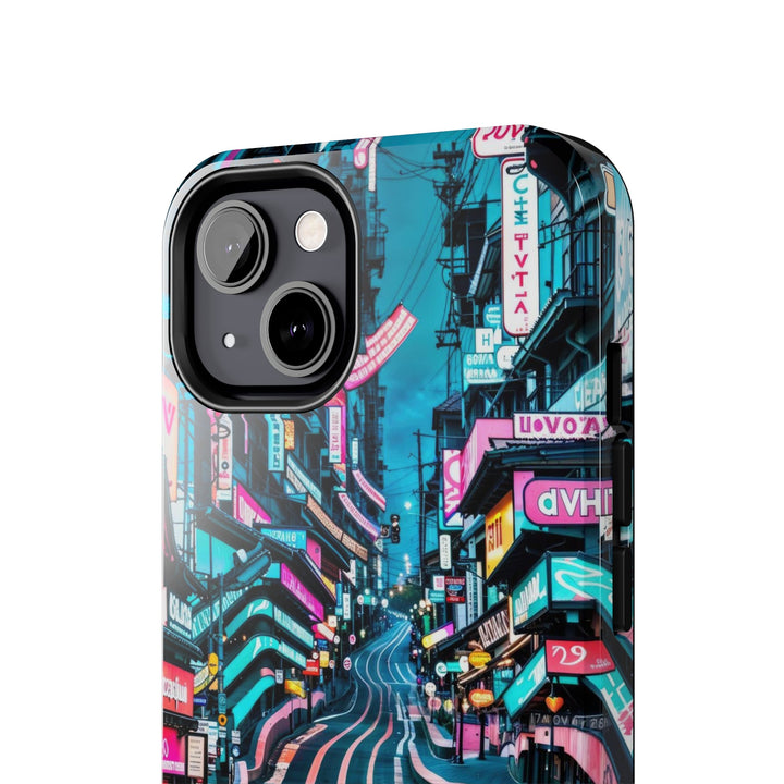 Vibrant Urban Waves - Tough Phone Case - Phone Case - g(0D·IO) - iPhone 13 Mini - -