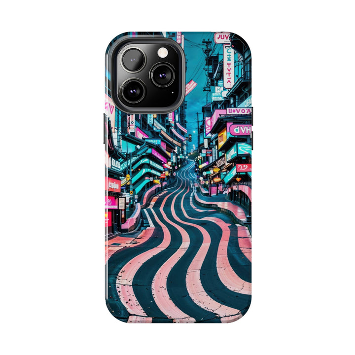 Vibrant Urban Waves - Tough Phone Case - Phone Case - g(0D·IO) - iPhone 13 Mini - -