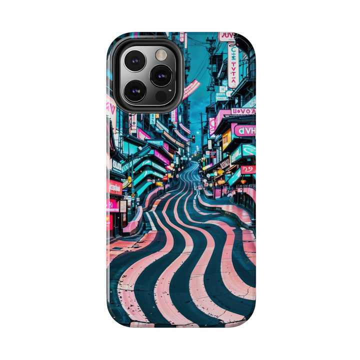 Vibrant Urban Waves - Tough Phone Case - Phone Case - g(0D·IO) - iPhone 13 Mini - -