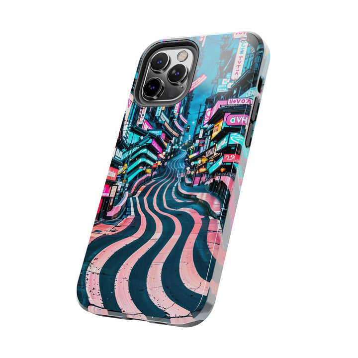 Vibrant Urban Waves - Tough Phone Case - Phone Case - g(0D·IO) - iPhone 13 Mini - -