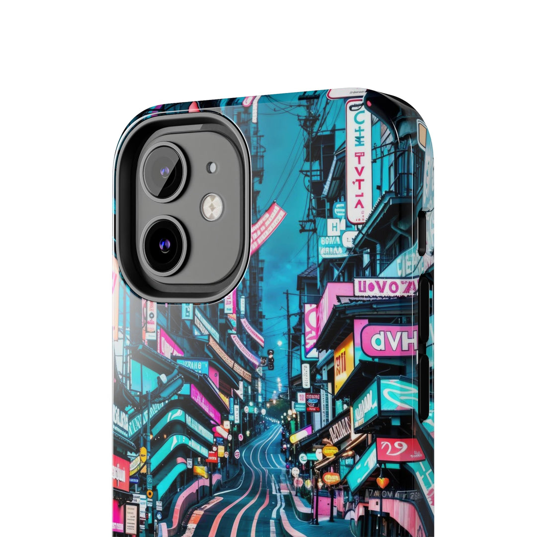 Vibrant Urban Waves - Tough Phone Case - Phone Case - g(0D·IO) - iPhone 13 Mini - -