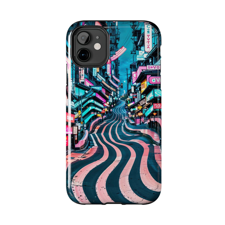 Vibrant Urban Waves - Tough Phone Case - Phone Case - g(0D·IO) - iPhone 13 Mini - -