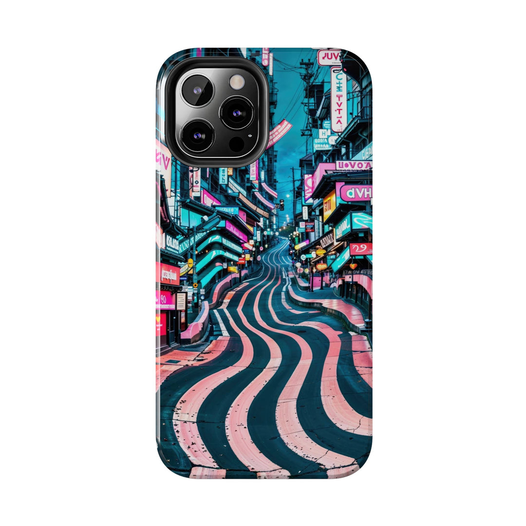 Vibrant Urban Waves - Tough Phone Case - Phone Case - g(0D·IO) - iPhone 13 Mini - -